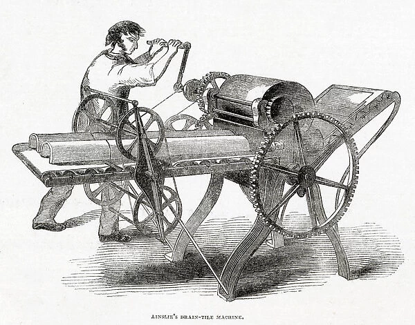 John Ainslies tile machine 1846