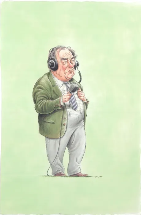 Framed Print : John Arlott - Cricket commentator Framed Print : John Arlott - Cricket commentator