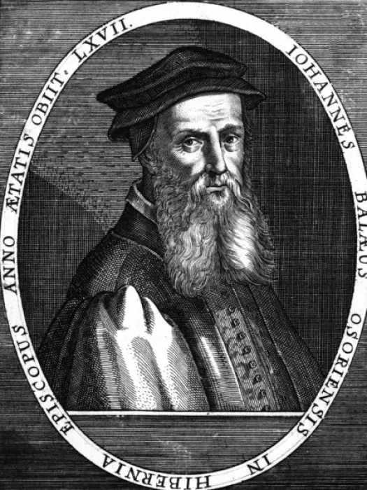 Framed Print : John Bale (1495-1563), Bishop of Ossory, scholar and writer Framed Print : John Bale (1495-1563), Bishop of Ossory, scholar and writer