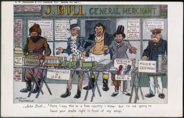 Framed Print : JOHN BULL FREE TRADE Framed Print : JOHN BULL FREE TRADE