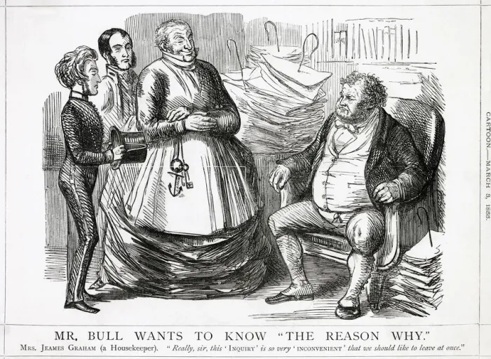 Framed Print : John Bull wants an inquiry into official mismanagement of the Crimea campaign Date Framed Print : John Bull wants an inquiry into official mismanagement of the Crimea campaign Date