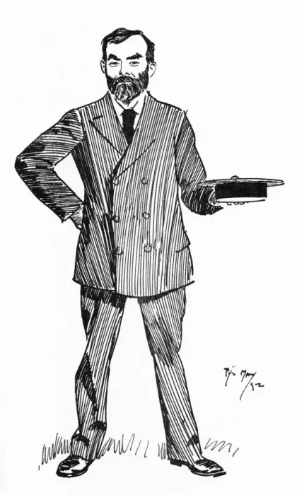 Framed Print : John Burns - caricature by Phil May Framed Print : John Burns - caricature by Phil May