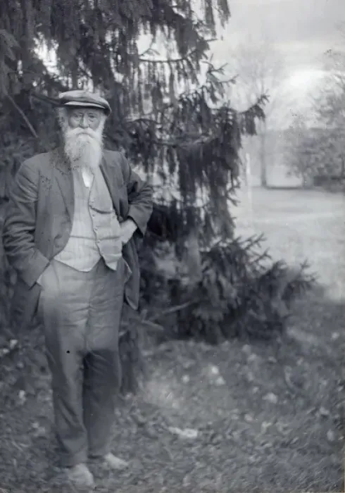 Framed Print : John Burroughs, author and naturalist, full-length portrait Framed Print : John Burroughs, author and naturalist, full-length portrait
