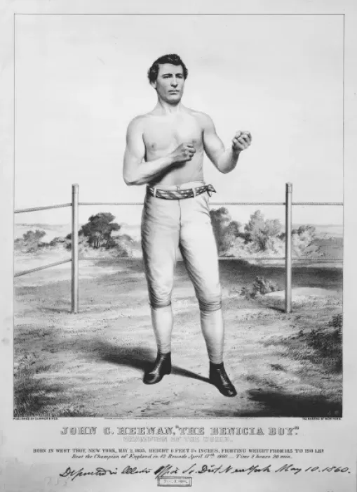 Framed Print : John C. Heenan, The Benicia Boy - champion of the world Framed Print : John C. Heenan, The Benicia Boy - champion of the world