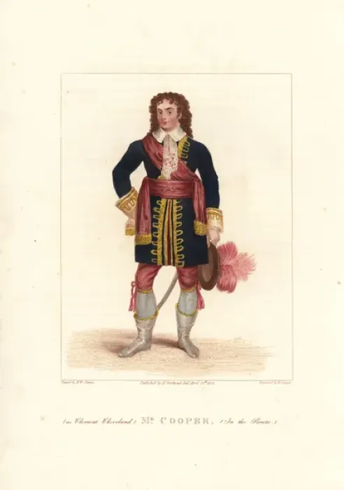 Framed Print : John Cooper in The Pirate, 1822 Framed Print : John Cooper in The Pirate, 1822