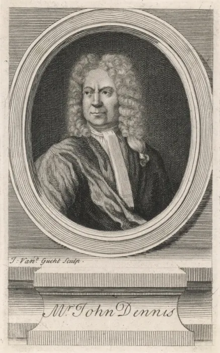 Framed Print : John Dennis, Critic Framed Print : John Dennis, Critic