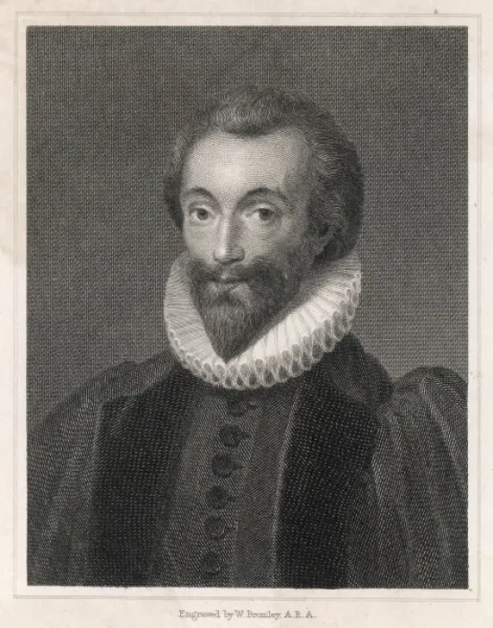 Framed Print : JOHN DONNE 1572-1631 Framed Print : JOHN DONNE 1572-1631