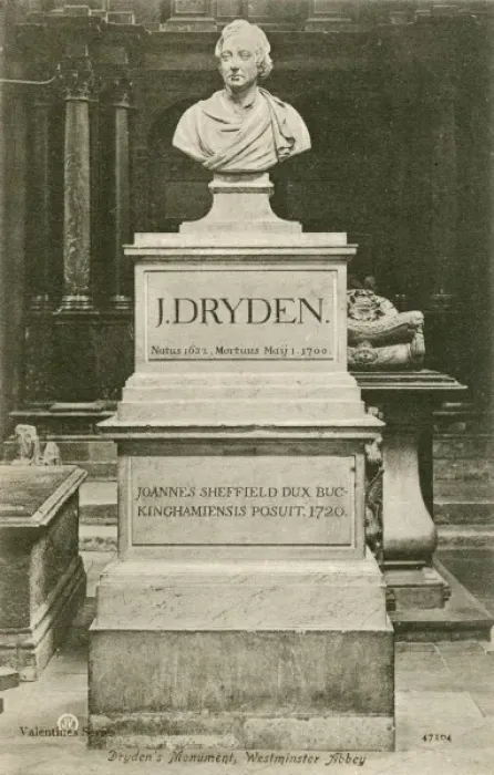 Framed Print : John Dryden - Monument in Westminster Abbey Framed Print : John Dryden - Monument in Westminster Abbey
