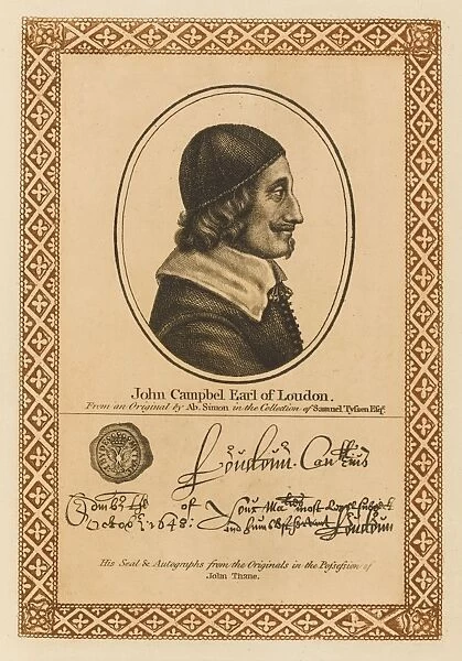 John Earl Loudoun. JOHN CAMPBELL, first earl of LOUDOUN Royalist supporter