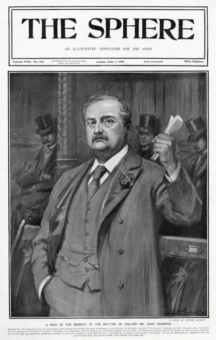 Framed Print : John Edward Redmond (1856 - 1918), Irish nationalist politician, barrister Framed Print : John Edward Redmond (1856 - 1918), Irish nationalist politician, barrister