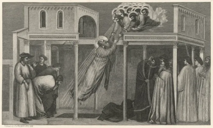 Framed Print : John Evangelist Ascends Framed Print : John Evangelist Ascends