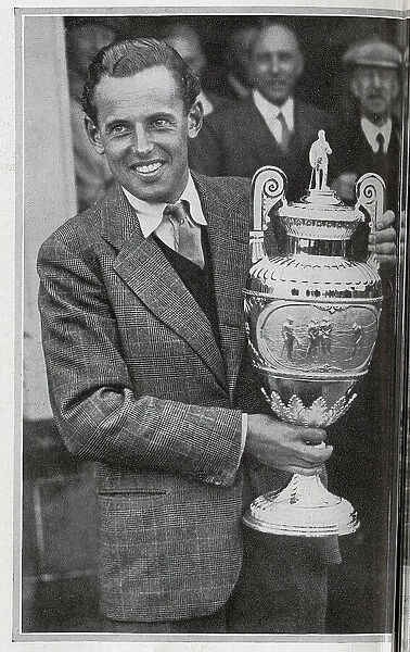 John De Forest with Golf Trophy