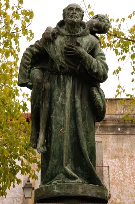 Framed Print : John of God (1495-1550). Religious Portuguesse. Statue. Mont Framed Print : John of God (1495-1550). Religious Portuguesse. Statue. Mont