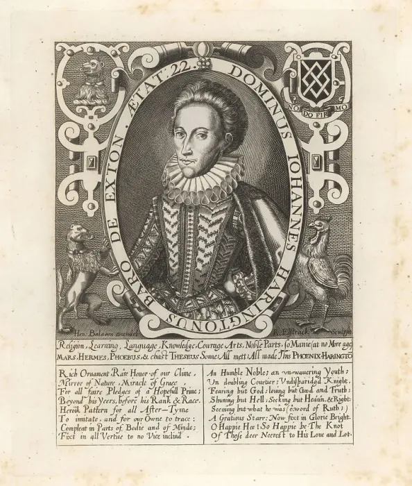 Framed Print : John Harington, 1st Baron Harington of Exton, 1539-1613 Framed Print : John Harington, 1st Baron Harington of Exton, 1539-1613