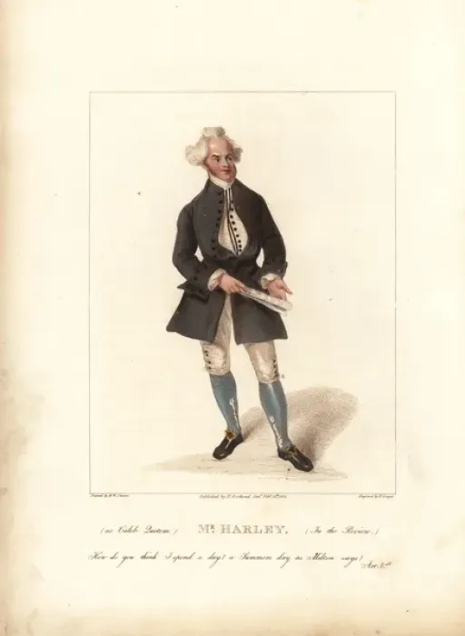 Framed Print : John Harley in The Review, 1822 Framed Print : John Harley in The Review, 1822