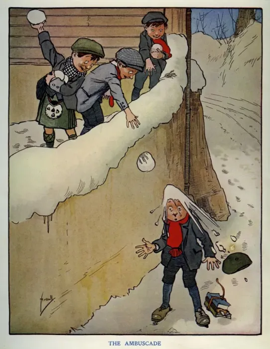 Framed Print : John Hassall. The ambuscade (1910) Framed Print : John Hassall. The ambuscade (1910)