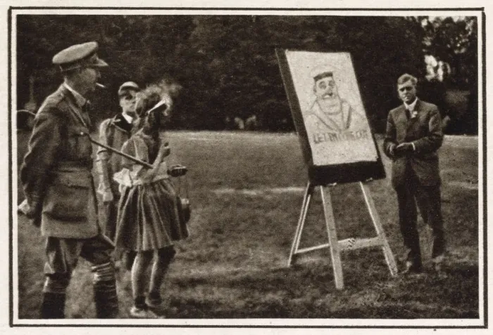 Framed Print : John Hassall sketching for the Red Cross, WW1 Framed Print : John Hassall sketching for the Red Cross, WW1
