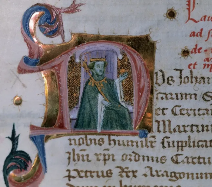 Framed Print : John I (1350-1396). King of Aragon (1387-1396). Miniature. D Framed Print : John I (1350-1396). King of Aragon (1387-1396). Miniature. D