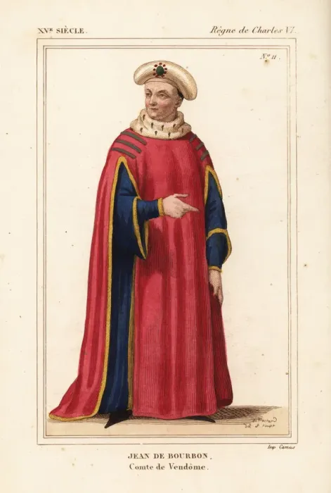 Framed Print : John I, Count of La Marche, 1344-1393