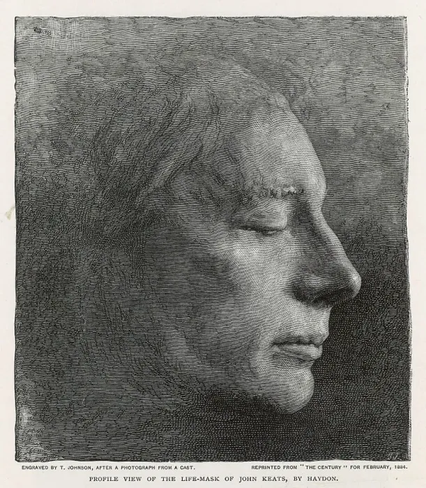 Framed Print : John Keats - Life Mask Framed Print : John Keats - Life Mask