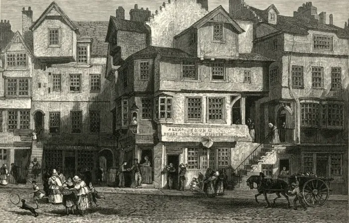 Framed Print : John Knox / High St Edin Framed Print : John Knox / High St Edin