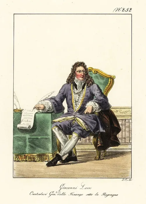 Framed Print : John Law, French Controller General of Finances Framed Print : John Law, French Controller General of Finances