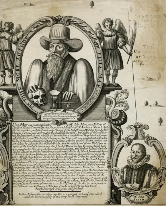 Framed Print : John More, clergyman and cartographer Framed Print : John More, clergyman and cartographer