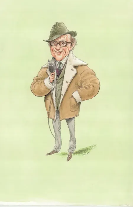 Framed Print : John Oaksey - Racing journalist Framed Print : John Oaksey - Racing journalist