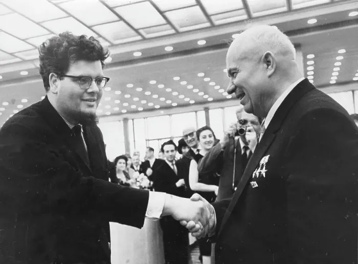 Framed Print : John Ogdon, British concert pianist, with Nikita Khrushchev Framed Print : John Ogdon, British concert pianist, with Nikita Khrushchev