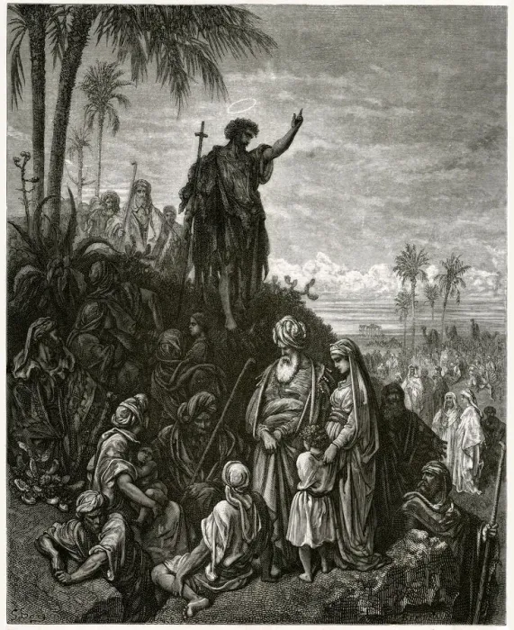 Framed Print : JOHN PREACHES (DORE) Framed Print : JOHN PREACHES (DORE)