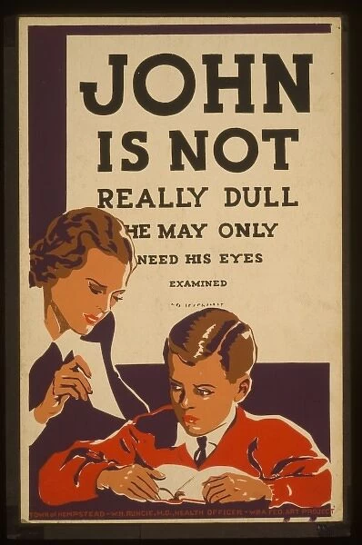 John is not really dull - he may only need his eyes examined