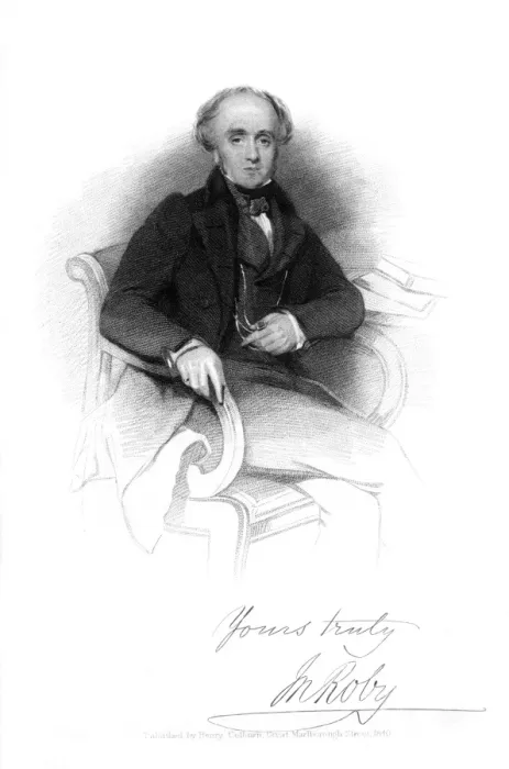 Framed Print : JOHN ROBY organist, banker and writer with his autograph Date: 1793 - 1850 Framed Print : JOHN ROBY organist, banker and writer with his autograph Date: 1793 - 1850