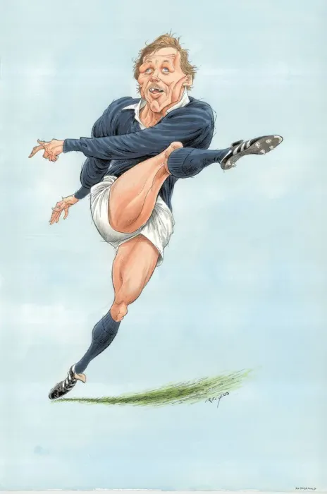 Framed Print : John Rutherford - Scottish rugby player Framed Print : John Rutherford - Scottish rugby player