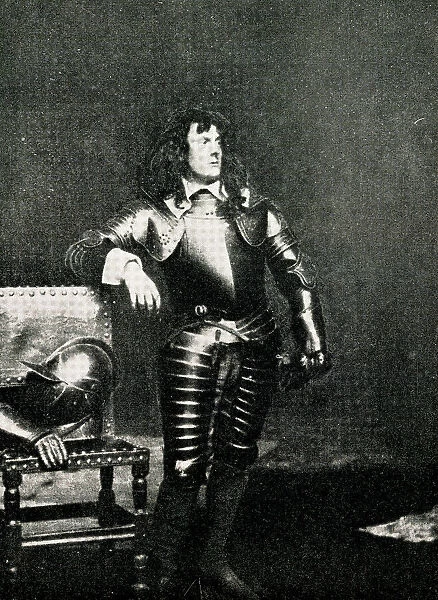 John Seymour Lucas, artist, in suit of armour