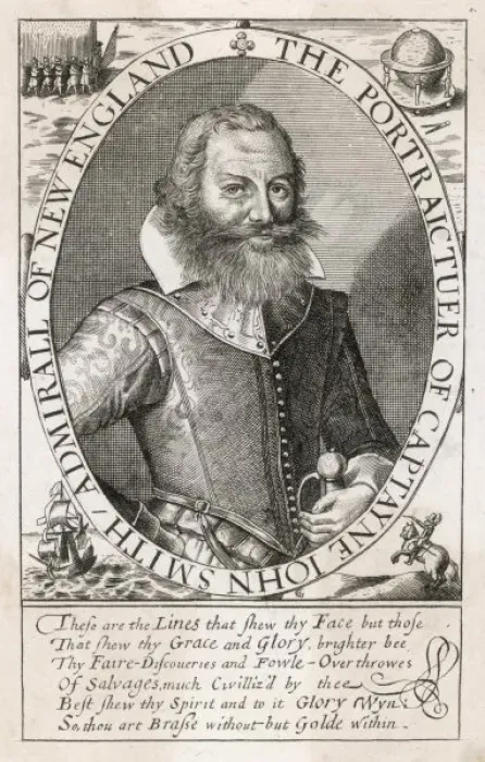 Framed Print : John Smith / s De Passe Framed Print : John Smith / s De Passe