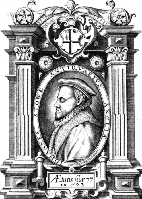 Framed Print : John Stow (1525 - 1605). English historian and antiquary Framed Print : John Stow (1525 - 1605). English historian and antiquary