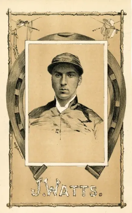 Framed Print : John Watts, English flat racing jockey Framed Print : John Watts, English flat racing jockey