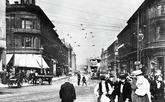 Framed Print : John William Street, Huddersfield Framed Print : John William Street, Huddersfield