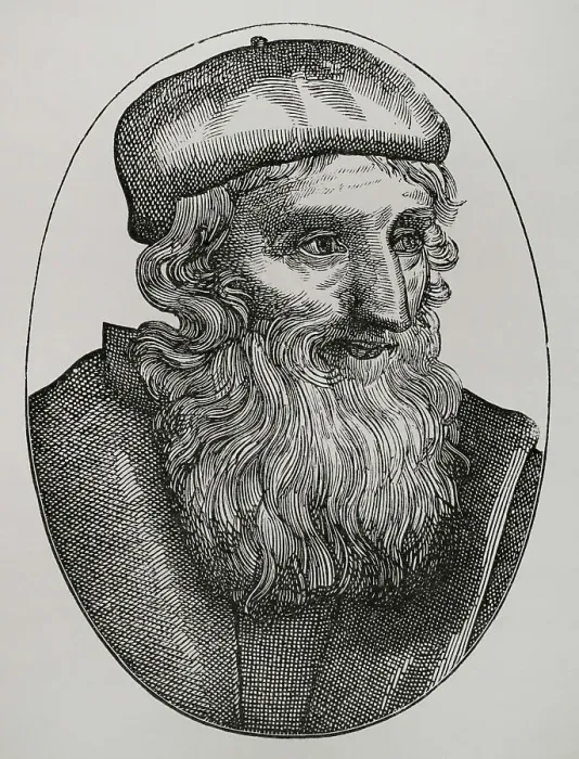 Framed Print : John Wycliff or Wycliffe (ca. 1330-1384). English Framed Print : John Wycliff or Wycliffe (ca. 1330-1384). English