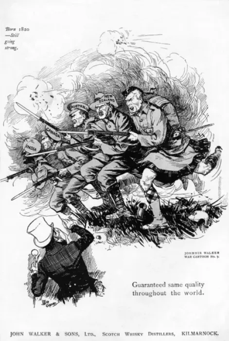 Framed Print : Johnnie Walker advertisement, WW1 Framed Print : Johnnie Walker advertisement, WW1
