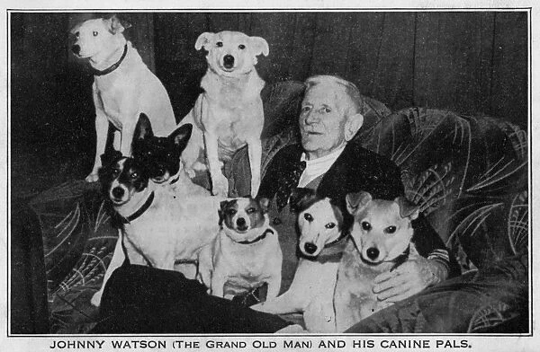 Johnny Watson and his canine pals