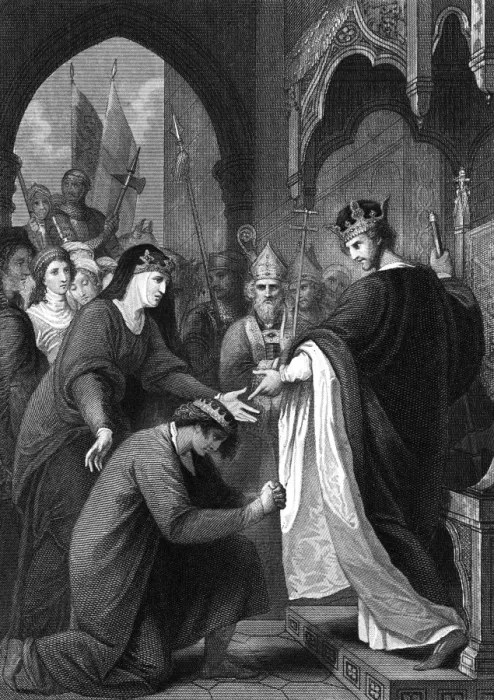 Framed Print : Johns submission to King Richard Framed Print : Johns submission to King Richard