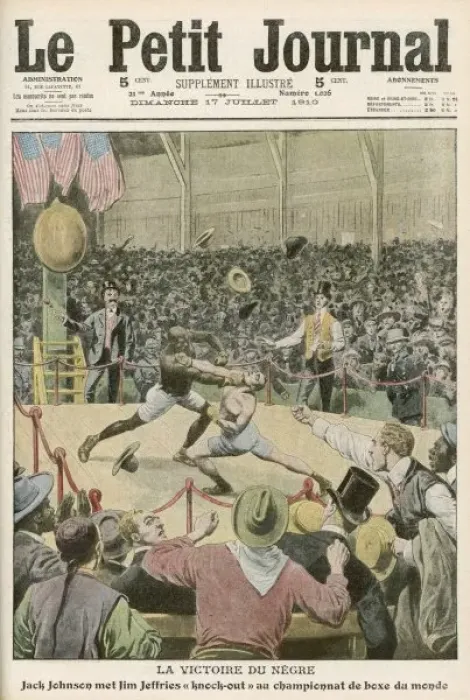 Framed Print : Johnson V Jeffries 1910 Framed Print : Johnson V Jeffries 1910