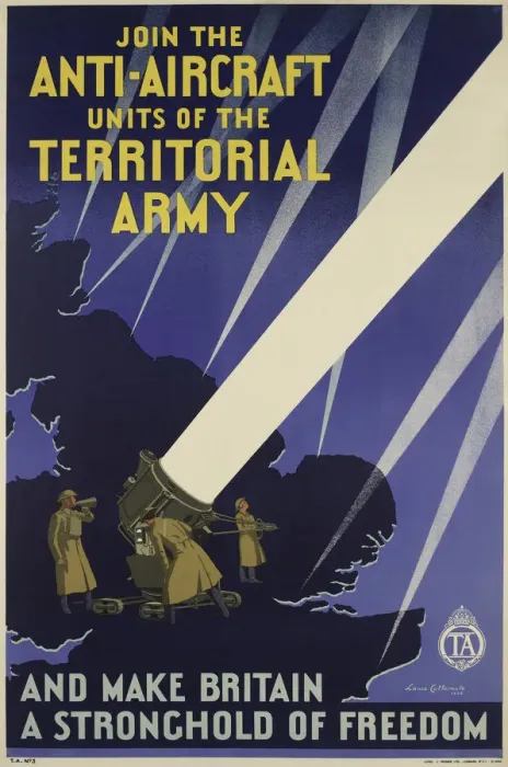 Framed Print : ?Join the Anti-Aircraft Units of the Territorial Army?, 1938 Framed Print : ?Join the Anti-Aircraft Units of the Territorial Army?, 1938