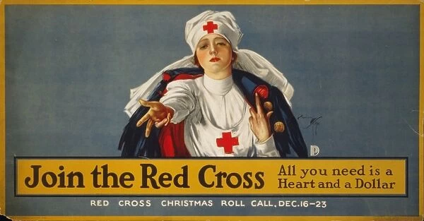 Join the Red Cross - all you need is a heart and a dollar Re