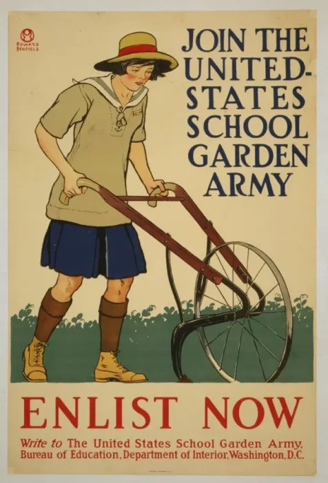 Framed Print : Join the United States school garden army - Enlist now Framed Print : Join the United States school garden army - Enlist now
