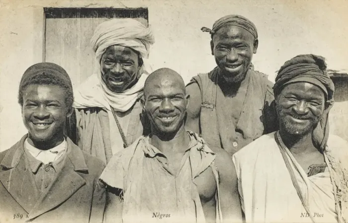 Framed Print : Five Jolly Africans from Algeria Framed Print : Five Jolly Africans from Algeria