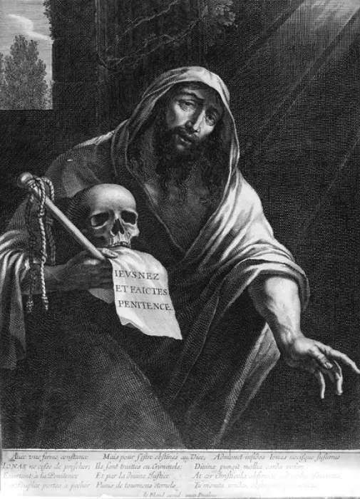 Framed Print : Jonah holding a skull Framed Print : Jonah holding a skull
