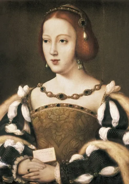 Framed Print : Joos Van Cleve (1485-1541). Eleanor of Austria Framed Print : Joos Van Cleve (1485-1541). Eleanor of Austria