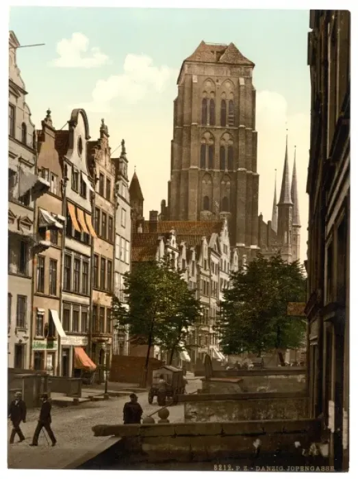 Framed Print : Jopengasse, Danzig, West Prussia, Germany (i. e. Gdansk, Pol Framed Print : Jopengasse, Danzig, West Prussia, Germany (i. e. Gdansk, Pol